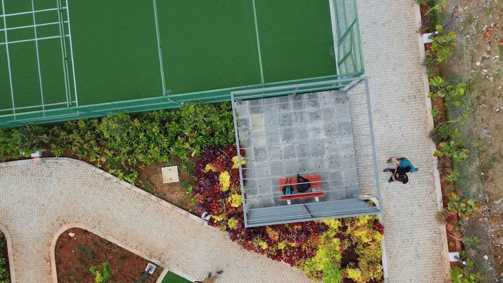 Pergola — aerial view