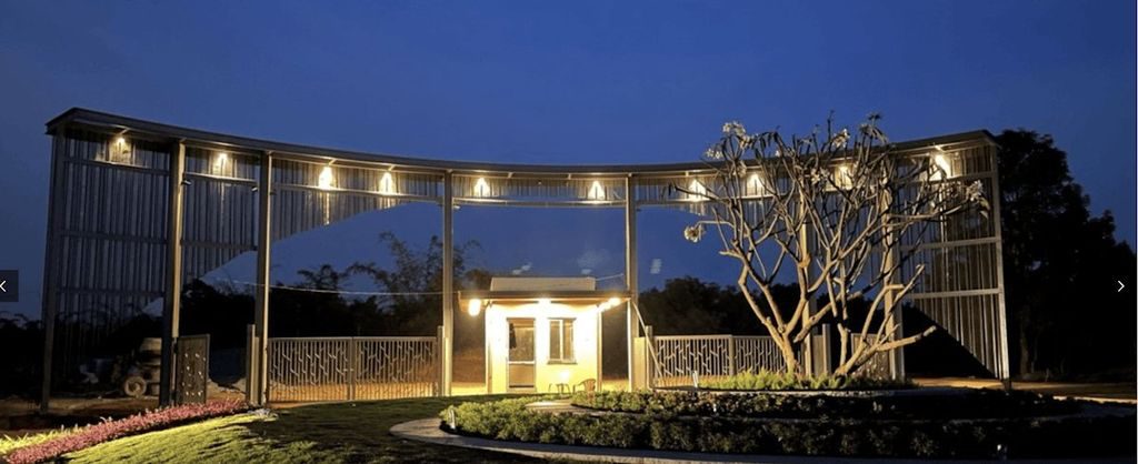 Landscape lighting — garden pavilions