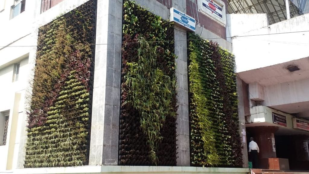 Vertical gardening — living walls